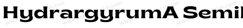 HydrargyrumA SemiBold字体转换